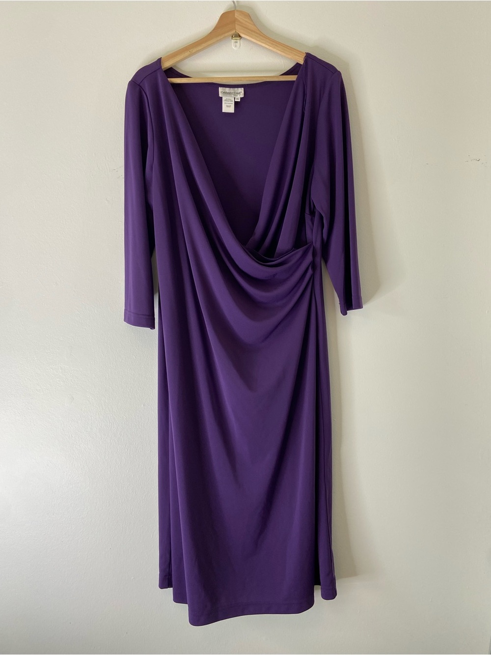 Coldwater Creek Purple Bodycon Wrap Dress